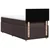 vidaXL vidaXL Box spring postelja z vzmetnico temno rjava 100x200 cm blago, (21291722)