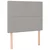 Vidaxl Box spring postelja z vzmetnico LED svetlo siva 90x190 cm blago