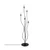 Opviq Podna lampa Bonibon-13231, 35x35x155 cm, 5x E14, 200 cm Kabl, Crna