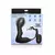 Swell Inflatable & Vibrating Prostate Plug + Cock & Ball Ring Remote Control Black