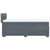 vidaXL Box spring postelja z vzmetnico temno siva 80x200 cm žamet