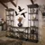 WallXpert metalni zidni ukras DK-FLY-BR102, ptice u letu, 3 dela, crni