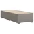 Vidaxl Box spring postelja z vzmetnico taupe 90x190 cm blago