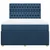 vidaXL vidaXL Box spring postelja z vzmetnico modra 140x190 cm blago, (21308390)