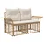 Set vanjskih sofa 13 pcs Prirodna i krema bijela Poliester