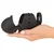 Rebel Cock Vibrator with Elliptical Moving Glans Stimulator Black