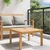 Vidaxl Klubska miza Rjava 60 x 60 x 36 cm Trden tikov les