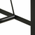 Barski stol 150 x 70 x 107 cm masivno obnovljeno drvo i željezo