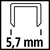 EINHELL set spajalica klamerica za pneumatsku heftalicu 5.7x13mm 3000/1 4137850