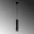 Opviq Luster Halo-15374, 8x8x126cm, IP20, Crni