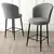 Hanah Home Set barskih stolica Fora, 6 komada, Sivo-crni