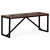 Vidaxl Klop trden predelan les 110x35x45 cm