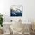 Slika par kitov v modrem oceanu - 40x40