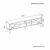 Hanah Home TV Komoda Brendon, 160x48,2x39,6 cm, Hrast