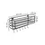 Hanah Home zidna polica Tere, 34 cm, crna