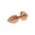 Anal plug gold rose pink
