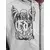 Ed Hardy Jopa na zadrgo Gothic Stud siva/črna/bela