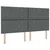 vidaXL LED Box Spring Postelja Temno siva 180 x 200 cm blago