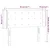 Vidaxl LED posteljno vzglavje modro 83x16x78/88 cm blago