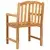 Vrtna stolica 2 pcs Prirodna 58 x 60 x 93 cm Čvrsto teak drvo