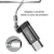 OTG adapter Yesido GS04 Micro-USB v USB-C 480Mbps, Plug and Play - črn