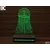 Black Cut 3D Lampa Meduza, Svetloplava