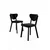 Hanah Home Set stolica Arfe, 101x76x26 cm, 4 komada, Crne