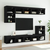 TV ormarići s LED svjetlima 2 kom crni 80x30x30 cm