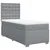 Vidaxl Box spring postelja z vzmetnico svetlo siva 90x190 cm blago