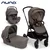 nuna otroški voziček 3v1 triv™ lx + lytl™ + arra™ flex thunder