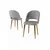 Hanah Home Set stolica Pane, 85x59x98 cm, 4 komada, Svetlosive