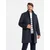 Ombre Unbuttoned mens wool blend coat - graphite
