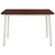 vidaXL 140 x 70 x 75 cm Masiven les akacije Temno rjava in bela