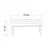 Hanah Home Trpezarijska klupa Vina 1053 110x50x40cm Bež-Antracit