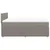 Vidaxl Box spring postelja z vzmetnico taupe 160x200 cm blago
