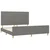 Vidaxl Posteljni okvir brez vzmetnice temno siv 160x200 cm blago