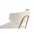 HANAH HOME Set 2 stolice Nancy White Gold