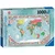 Ravensburger Puzzle Barvni zemljevid sveta 1000 kosov