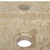 Zidni umivaonik krem 38 x 24 x 6,5 cm mramorni
