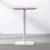 eoshop Barska miza, hrast/bela, MDF/kovinski, premer 60 cm, HARLOV