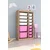 Hanah Home Višenamenska komoda Montana Xs 2D4N8U, 69 x112.2 x29.6 cm, Braon-belo-roze