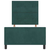 vidaXL vidaXL Postelja Temno Zelena 90x190 cm Velur, (22049311)
