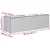 Vrtne sadilice s 3 posude 2 kom siva 105x30x32 cm od poliratana
