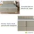 Homestar Vzmetnica Box spring Seattle 207x180x107 cm Bež