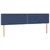 Vidaxl Box spring postelja z vzmetnico modra 200x200 cm blago