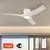 ZEVENTI - LED stropni ventilator ORBITO LED/24W/230V Wi-Fi Tuya, beo + daljinski upravljač