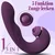 SuperLove Triple Action G-Spot & Clitoral Strong Tapping Vibrator with App Purple