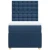 Vidaxl Box spring postelja z vzmetnico modra 90x200 cm blago