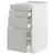 METOD / MAXIMERA Podni element 4 fronta/4 fioke, bela/Havstorp svetlosiva, 40x60 cm