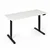 ModernHome električni radni sto 140 × 60 cm, podesiva visina 72–118 cm, bela ploča